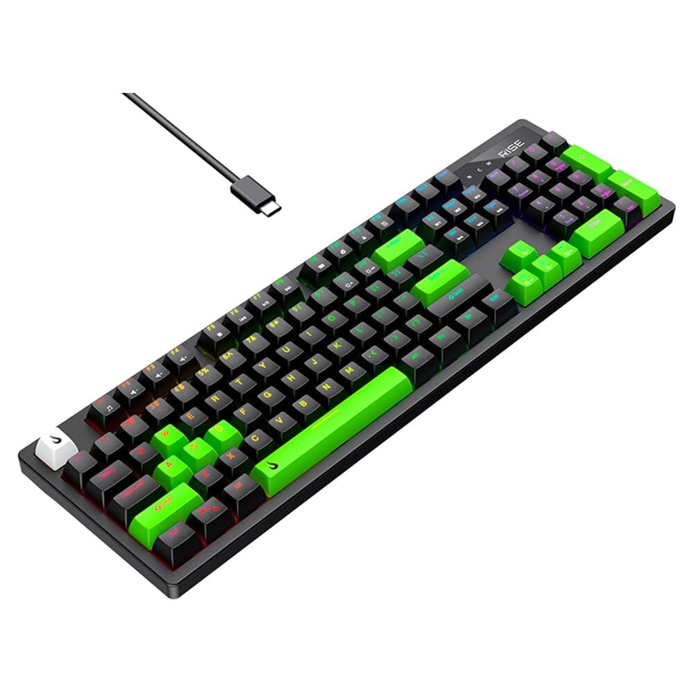 Teclado Mecânico Gamer 2 em 1 ( Balão.info) GM2 Full Black and Green RGB Switch ( Balão.info), USB-C, Preto - RM-TCM-GM2F-BBRO - foto 4