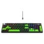 Teclado Mecânico Gamer 2 em 1 Rise Mode GM2 Full Black and Green RGB Switch Outemu Blue, USB-C, Preto - RM-TCM-GM2F-BBLUE