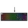 Teclado Mecânico Gamer 2 em 1 Rise Mode GM2 Full Black and Green RGB Switch Outemu Blue, USB-C, Preto - RM-TCM-GM2F-BBLUE