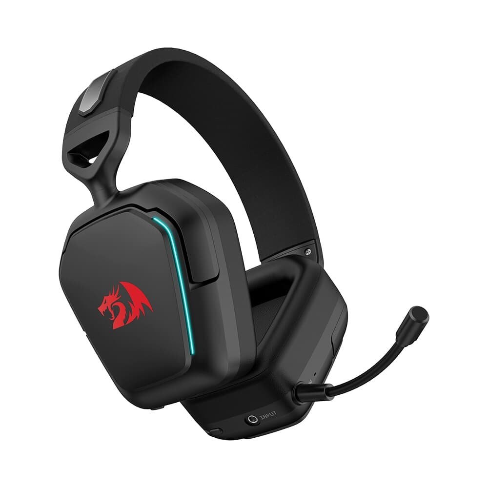 Headset Gamer Sem Fio Redragon Mira 7.1, Bluetooth e 2.4GHz, RGB, Preto - H868 Headset Gamer Sem Fio Redragon Mira 7.1, Bluetooth e 2.4GHz, RGB, Preto - H868