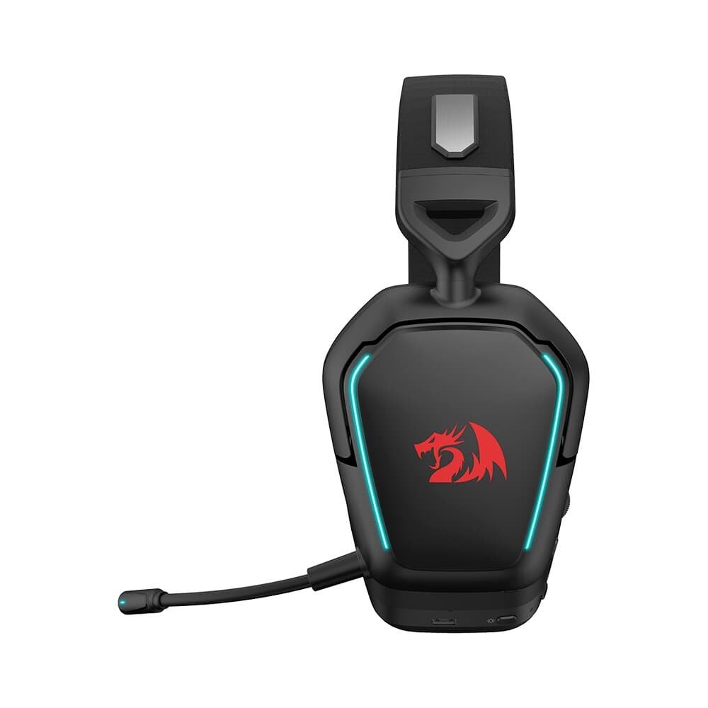 Headset Gamer Sem Fio Redragon Mira 7.1, Bluetooth e 2.4GHz, RGB, Preto - H868 Headset Gamer Sem Fio Redragon Mira 7.1, Bluetooth e 2.4GHz, RGB, Preto - H868