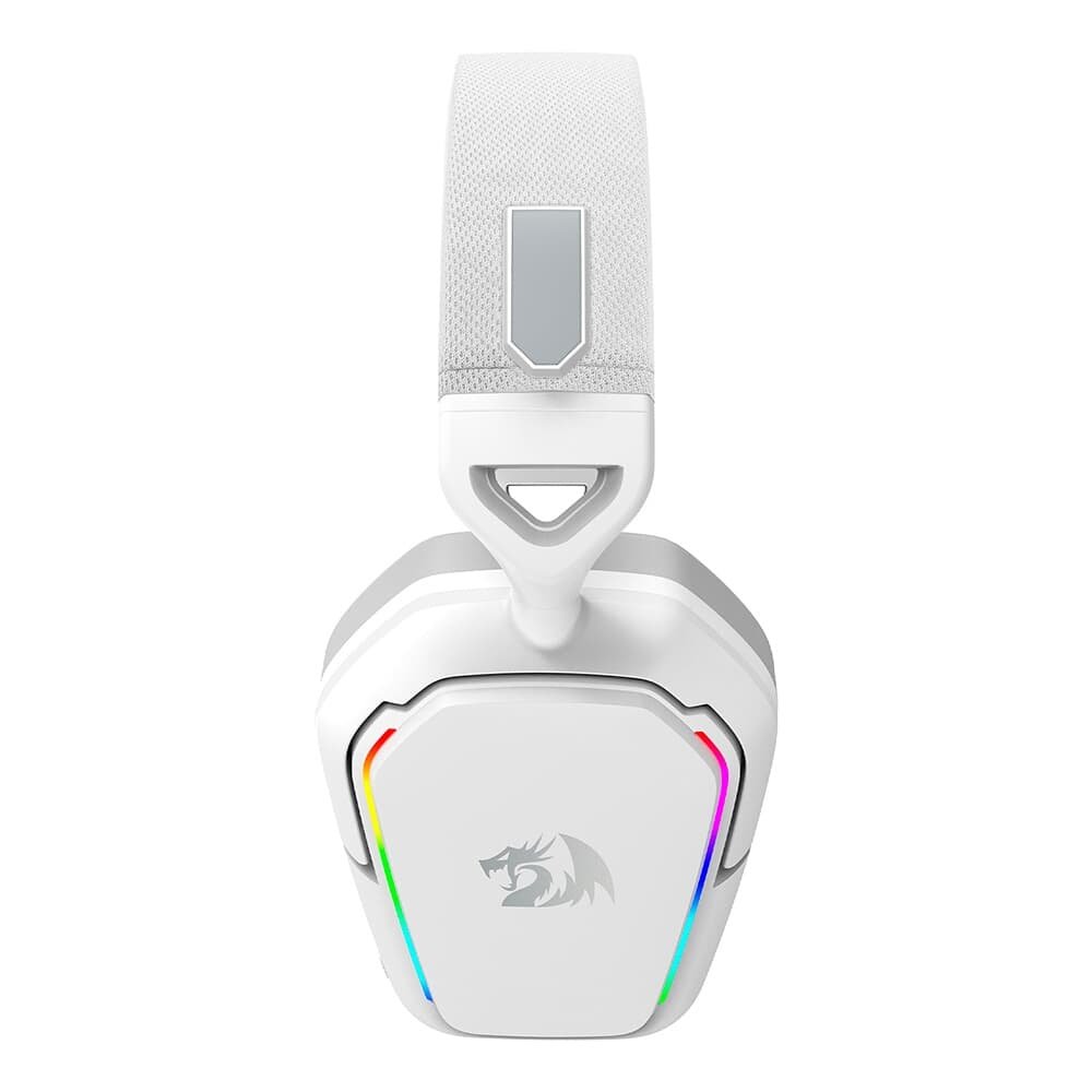 Headset Gamer Sem Fio Redragon Mira 7.1, Bluetooth e 2.4GHz, Setup White, Branco - H868W