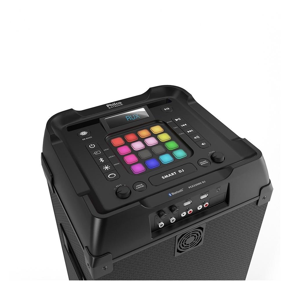Caixa de Som DJ Philco PCX32000 Extreme, 2400W RMS, Bluetooth, Show de Luzes, Preto - PCX32000 - view 7