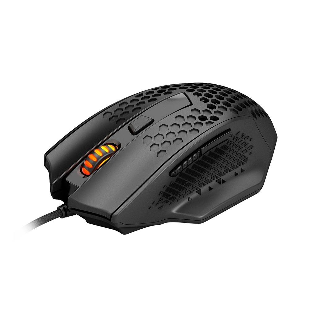 Imagem 2 de 7 do produto Mouse Gamer Redragon Bomber, 12400 DPI, 6 Botões, Preto - M722