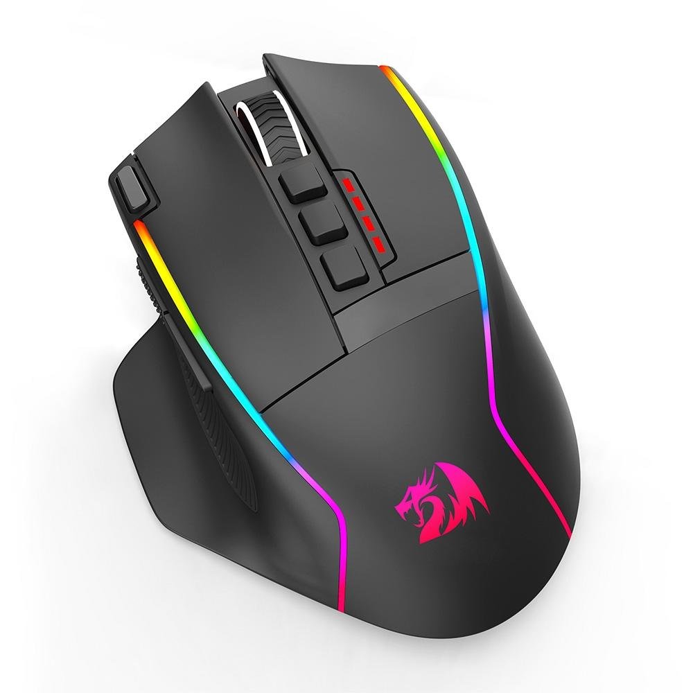 Mouse Gamer Redragon Swain, RGB, 16000 DPI, 9 Botões, Preto - M915RGB-WL - view 4