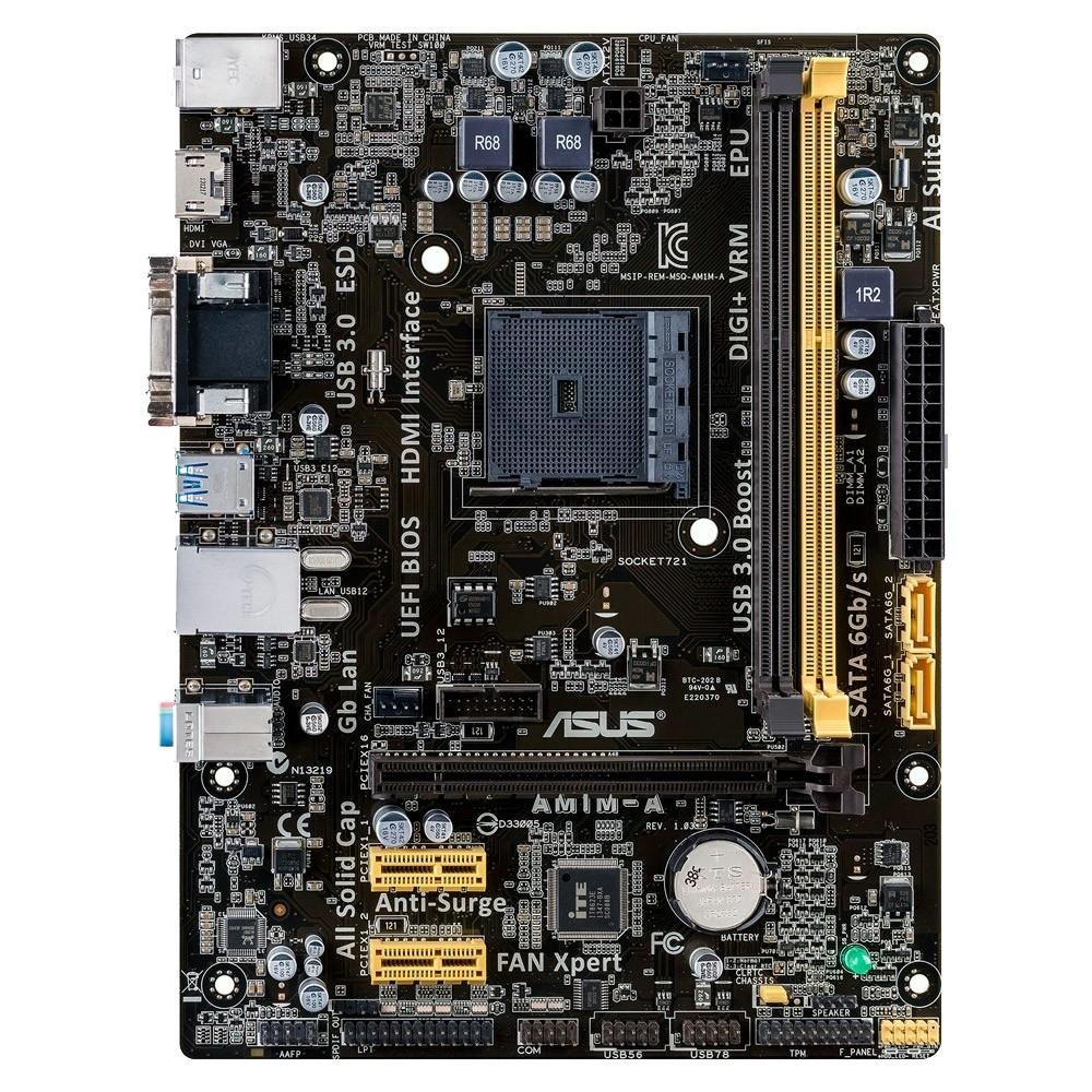 Placa-Mãe Asus AM1M-A/BR, AMD AM1, mATX, DDR3