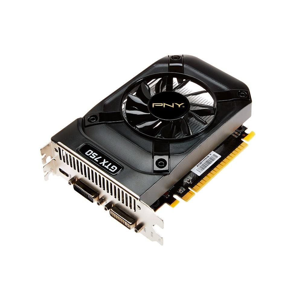 Imagem 2 de 6 do produto Placa de Vídeo VGA PNY GeForce GTX 750 1GB DDR5 128 bits PCI-Express 3.0 x16 VCGGTX7501XPB