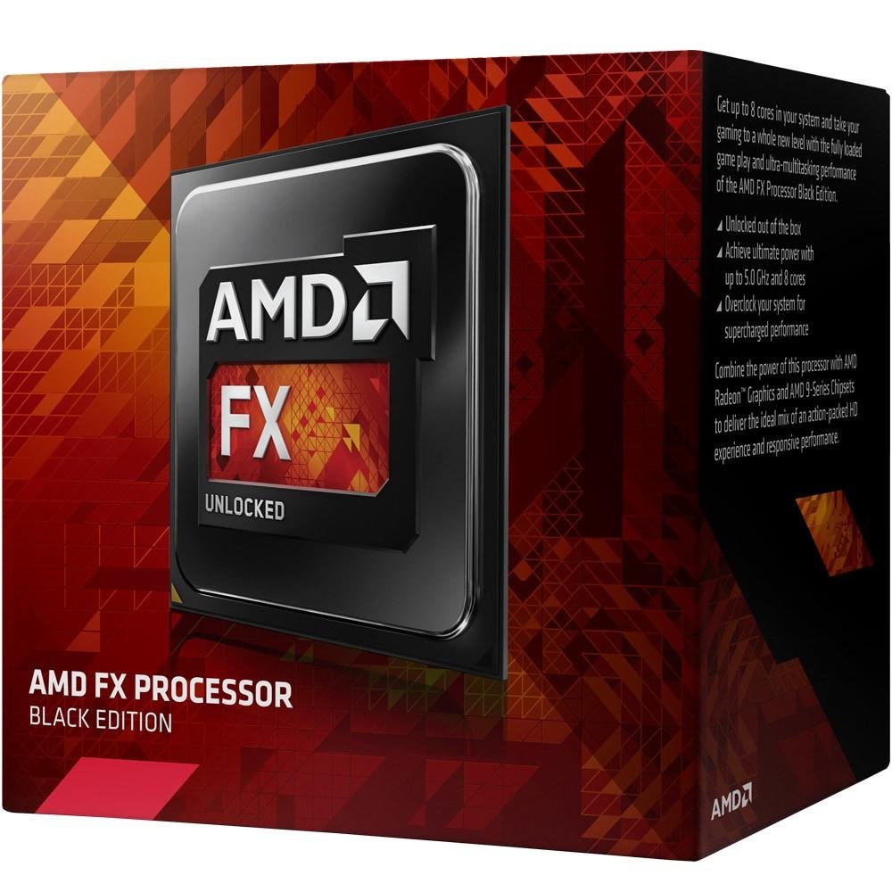Processador AMD FX 8320E Black, Cache 16MB, 3.2GHz (4.0GHz Max Turbo), AM3+ FD832EWMHKBOX