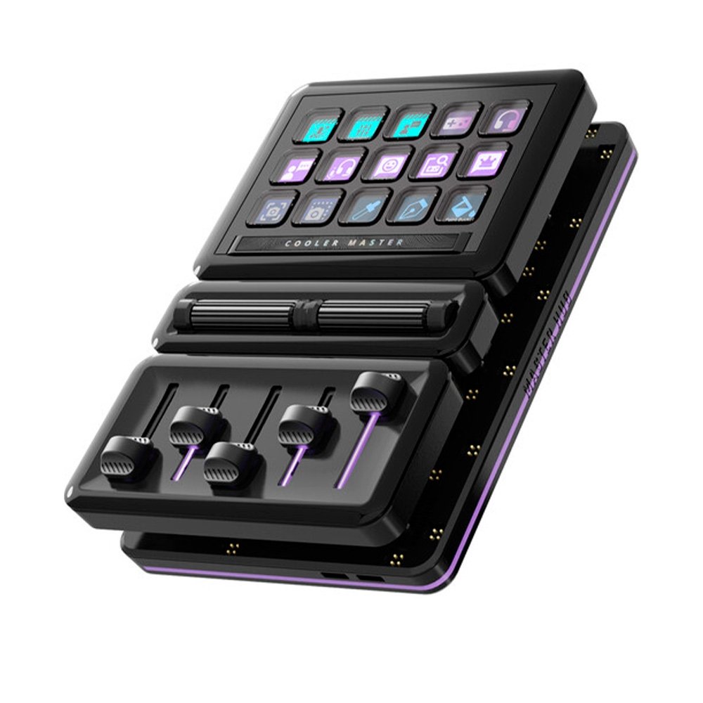 MasterHub Cooler Master Controladora Modular (Kit Inicial), RGB, Módulos de Áudio, Teclado e Navegação Inclusos - Preto - MHSK13AA00