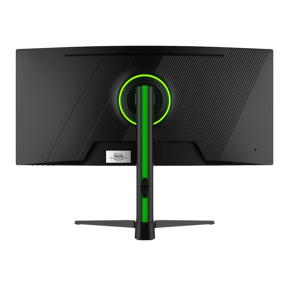 "Monitor Gamer Curvo Rise Mode Elite 34"", QHD, 165Hz, 1ms, VA, FreeSync, HDR 400, Preto, DisplayPort e HDMI, sRGB 110%, Ajuste altura - RM-MOG-34C1652K-B" - view 3