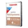 HD Toshiba N300 PRO, NAS, 4TB, 3.5', Cache 512MB, 7200RPM, SATA - HDWG740XZSTD