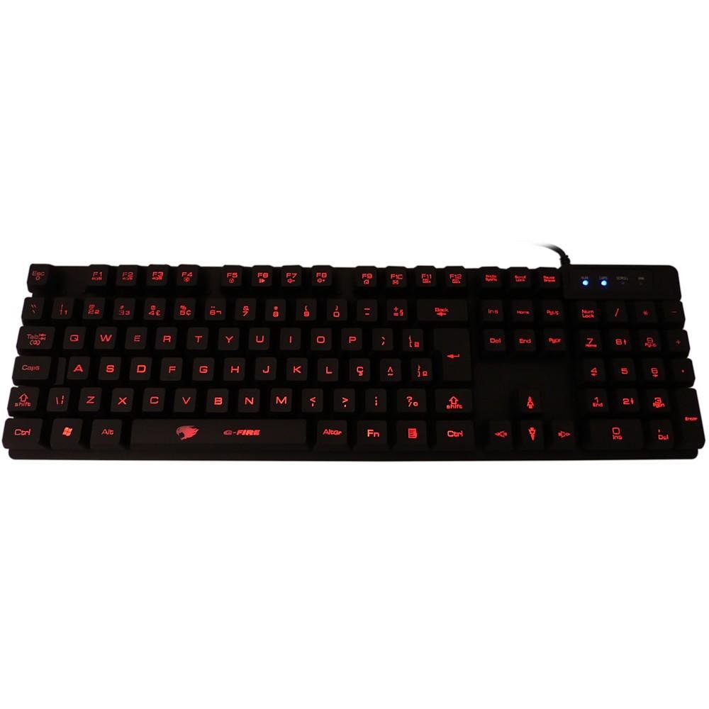 Teclado Gamer G-fire USB semi mecânico KMG78