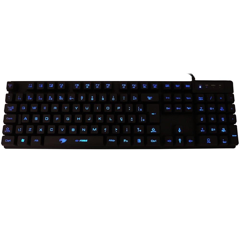 Teclado Gamer G-fire USB semi mecânico KMG78