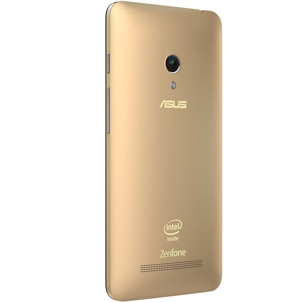 Imagem 3 de 4 do produto Smartphone Asus ZenFone 5 A501-1G457 c/ Intel Cover Trail Plus 1.6GHz, Android 4.3, Tela HD 5´, 16GB, Câmera 8MP, 3G, Dual Chip, Desbloqueado - Dourado