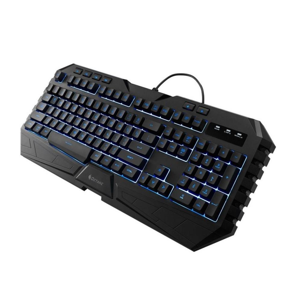 Teclado e Mouse Gamer CoolerMaster 3500DPI Octane Com Led 7 Cores SGB-3020-KKMF1-BR