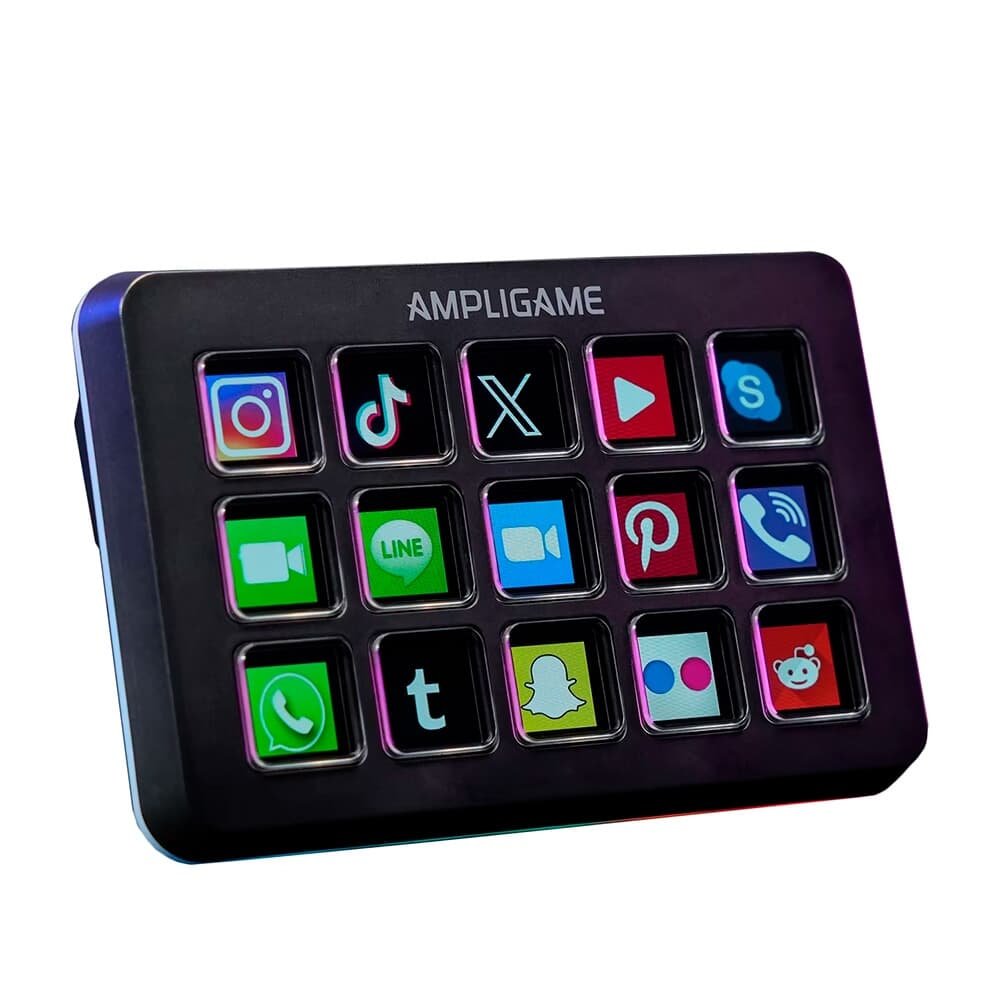 Mesa Controladora Fifine Ampligame D6 Control, 15 Teclas, Gaming Edition, Preto - D6 - view 2