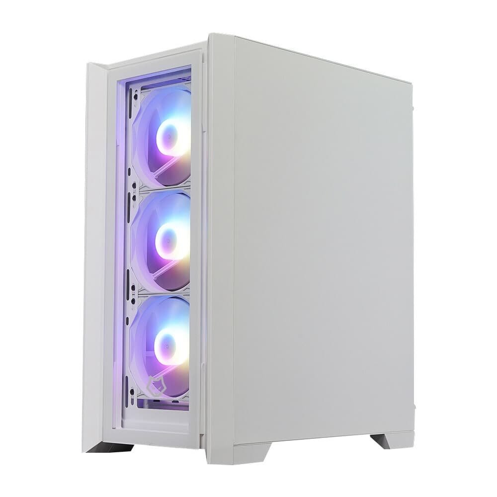 Imagem 5 de 8 do produto Gabinete Gamer Husky Dome 100, Mid Tower, ATX, Lateral e Frontal em Vidro, Sem FANs, Branco - HGN100BR