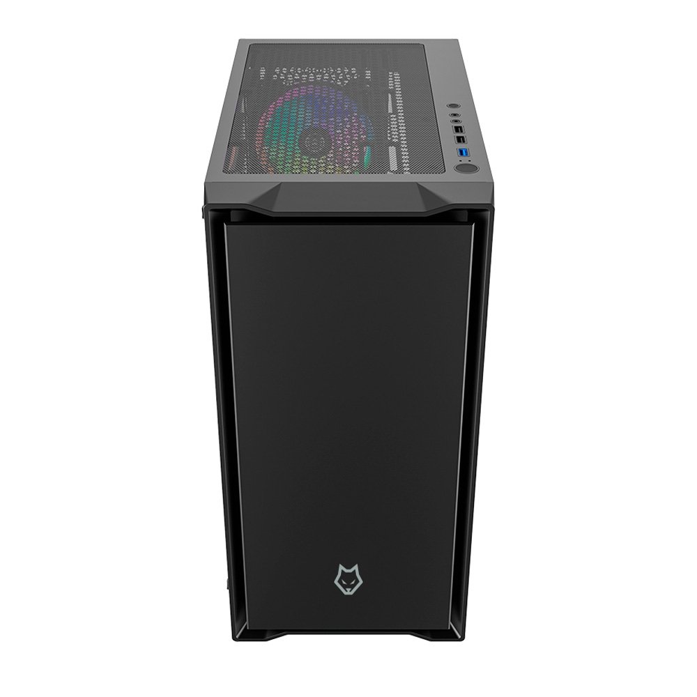 Imagem 3 de 10 do produto Gabinete Gamer Husky Dome 110, Mid Tower, ATX, Lateral em Vidro, Sem FANs, Preto - HGN110PT