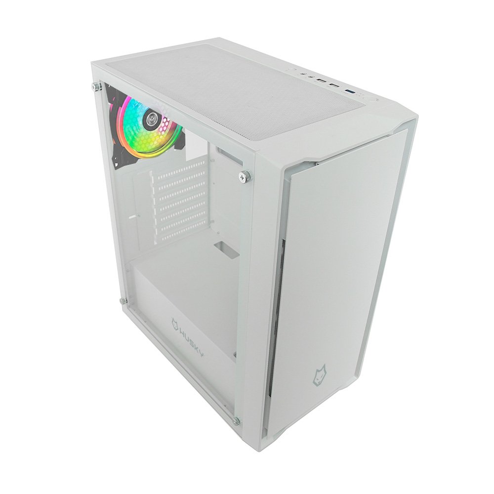 Gabinete Gamer Husky Dome 110, Mid Tower, ATX, Lateral em Vidro, Sem FANs, Branco - HGN110BR - view 2