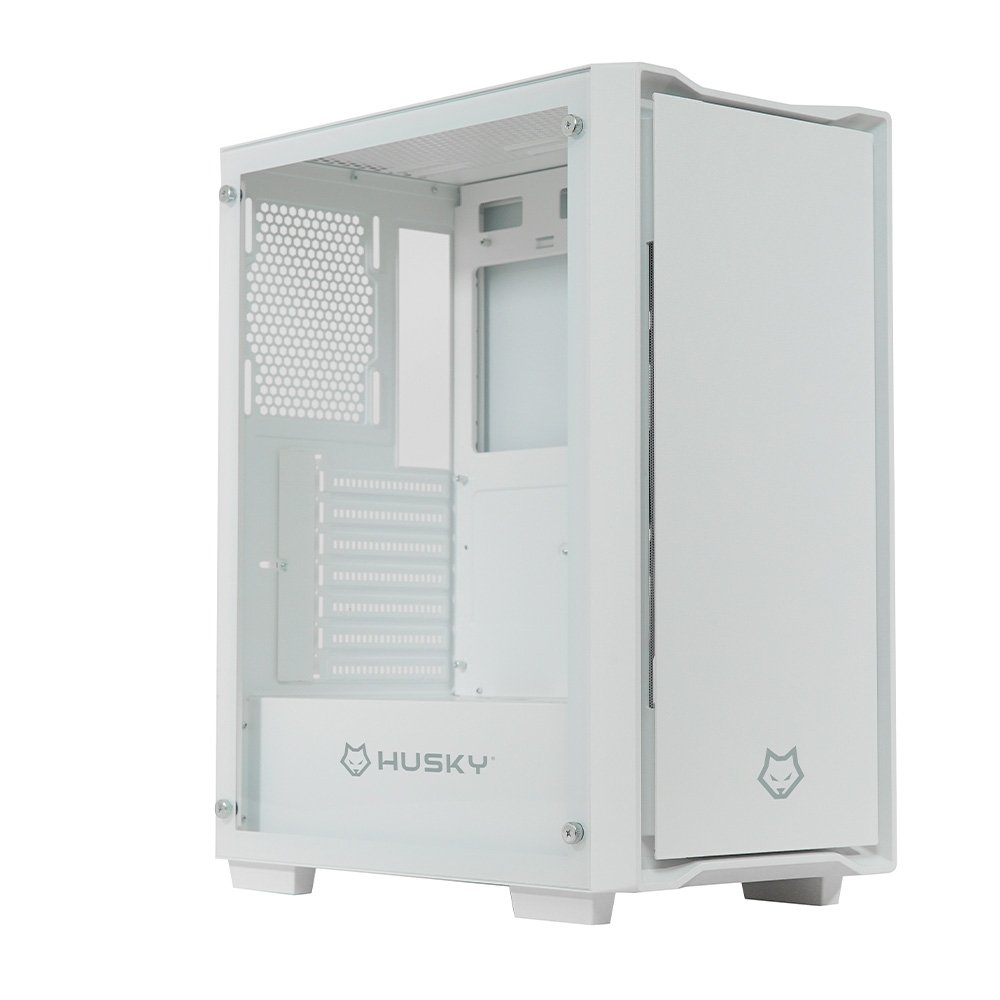 Gabinete Gamer Husky Dome 110, Mid Tower, ATX, Lateral em Vidro, Sem FANs, Branco - HGN110BR - view 3