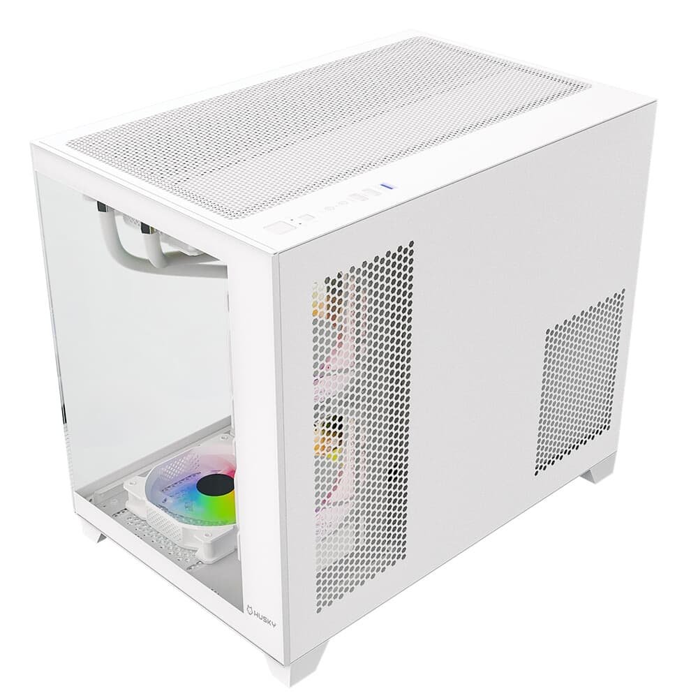 Gabinete Gamer Balão.info Dome 210, Mini Tower, M-ATX, Lateral e Frontal em Vidro, Sem FANs, Branco - HGN210BR - view 7