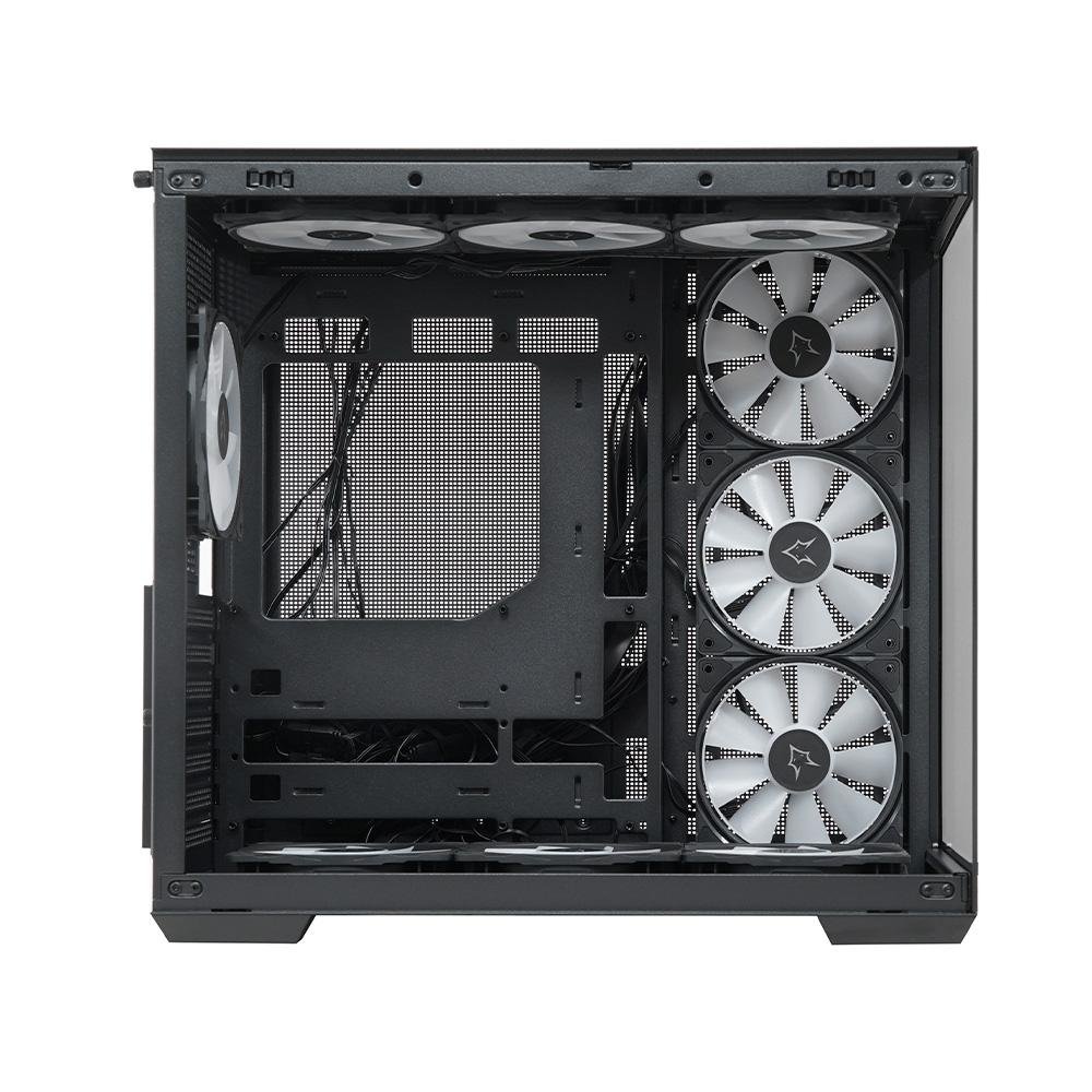 Gabinete Gamer Husky Dome 900, Mid Tower, Iluminação ARGB, ATX, Lateral e Frontal em Vidro, 10x Cooler Fan ARGB, Preto - HGN900PT - view 10