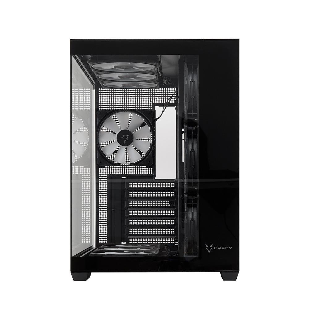 Gabinete Gamer Husky Dome 900, Mid Tower, Iluminação ARGB, ATX, Lateral e Frontal em Vidro, 10x Cooler Fan ARGB, Preto - HGN900PT - view 11