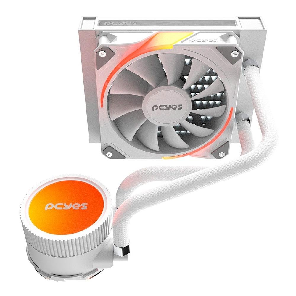 Imagem 3 de 5 do produto Water Cooler PCYes Sangue Frio 3, ARGB, 120mm, AMD/Intel, Branco - ARGBSF3120WGBR