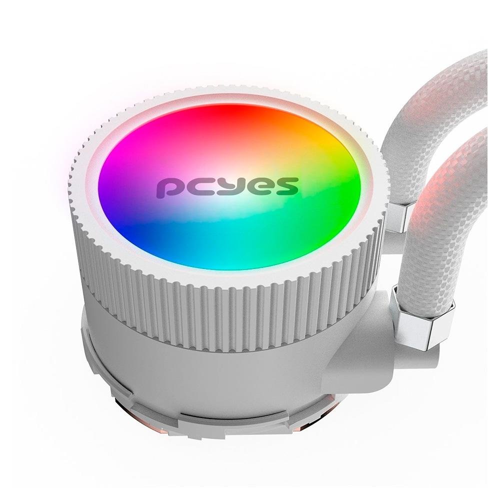 Imagem 4 de 5 do produto Water Cooler PCYes Sangue Frio 3, ARGB, 120mm, AMD/Intel, Branco - ARGBSF3120WGBR