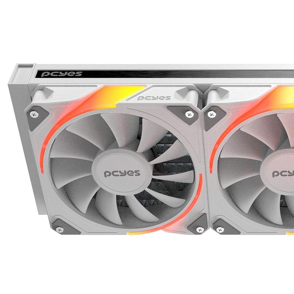 Imagem 5 de 7 do produto Water Cooler PCYes Sangue Frio 3, ARGB, 240mm, AMD/Intel, Branco - ARGBSF3240WGBR