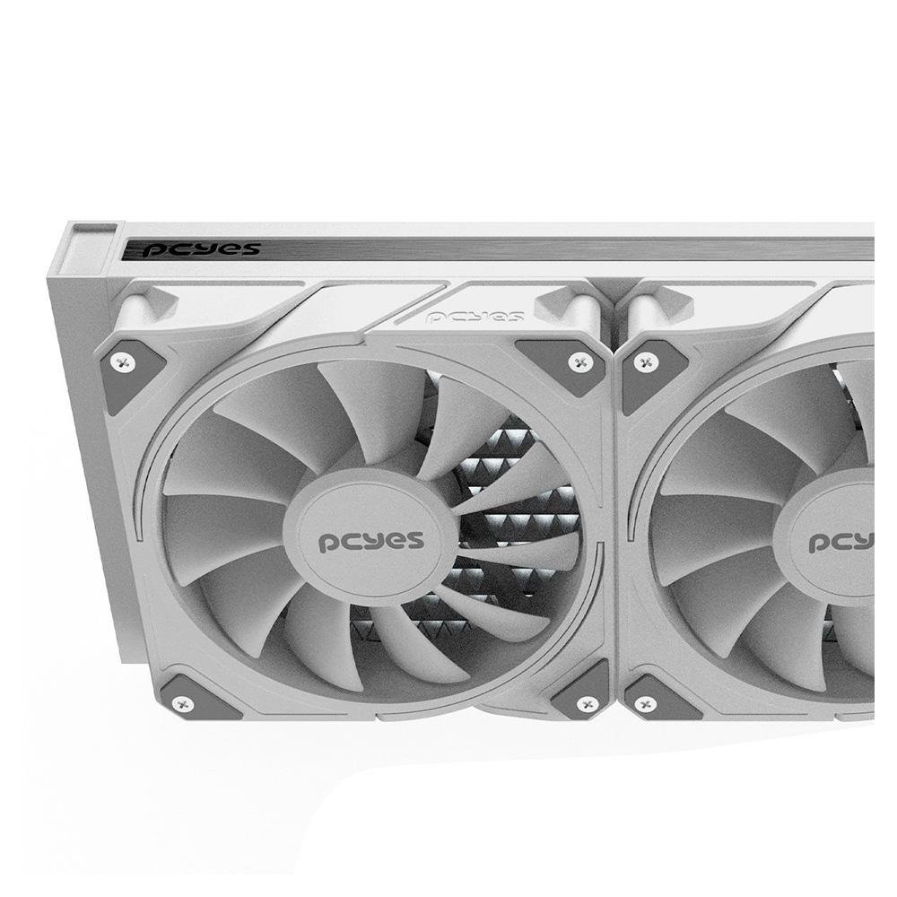 Imagem 5 de 5 do produto Water Cooler PCYes Sangue Frio 3, 360mm, AMD/Intel, Branco - WCSF3360WGBR
