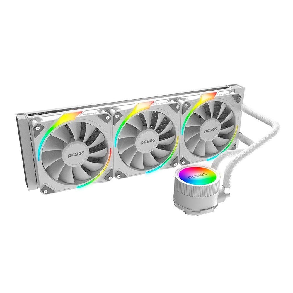 Imagem 2 de 5 do produto Water Cooler PCYes Sangue Frio 3, ARGB, 360mm, AMD/Intel, Branco - ARGBSF3360WGBR