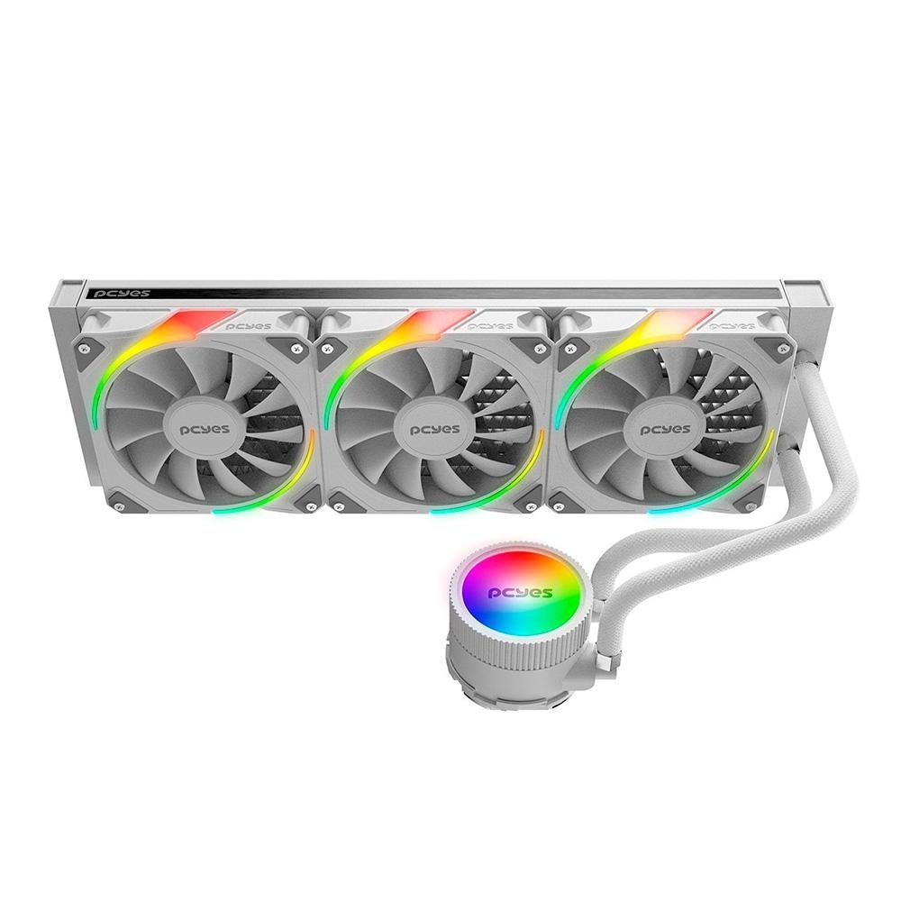 Imagem 3 de 5 do produto Water Cooler PCYes Sangue Frio 3, ARGB, 360mm, AMD/Intel, Branco - ARGBSF3360WGBR