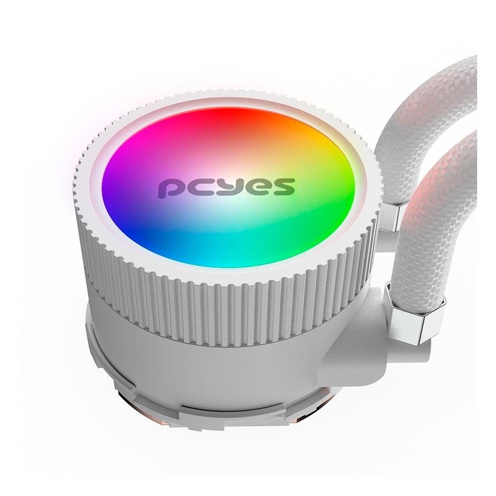 Imagem 4 de 5 do produto Water Cooler PCYes Sangue Frio 3, ARGB, 360mm, AMD/Intel, Branco - ARGBSF3360WGBR