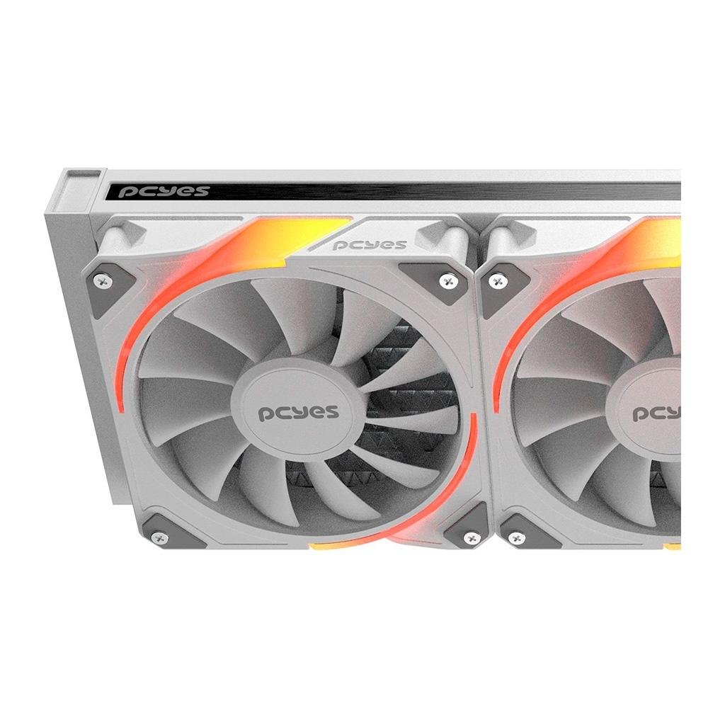 Imagem 5 de 5 do produto Water Cooler PCYes Sangue Frio 3, ARGB, 360mm, AMD/Intel, Branco - ARGBSF3360WGBR