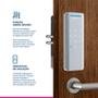 Fechadura Digital de Sobrepor ELSYS, Com Senha, Prata - ESF-DS1100V