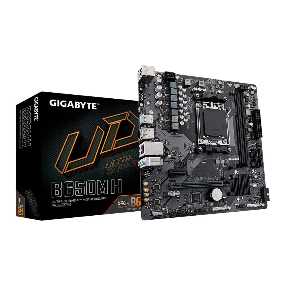 Placa-Mãe Gigabyte B650M H, AMD, Micro ATX, Preto - B650M H 4
