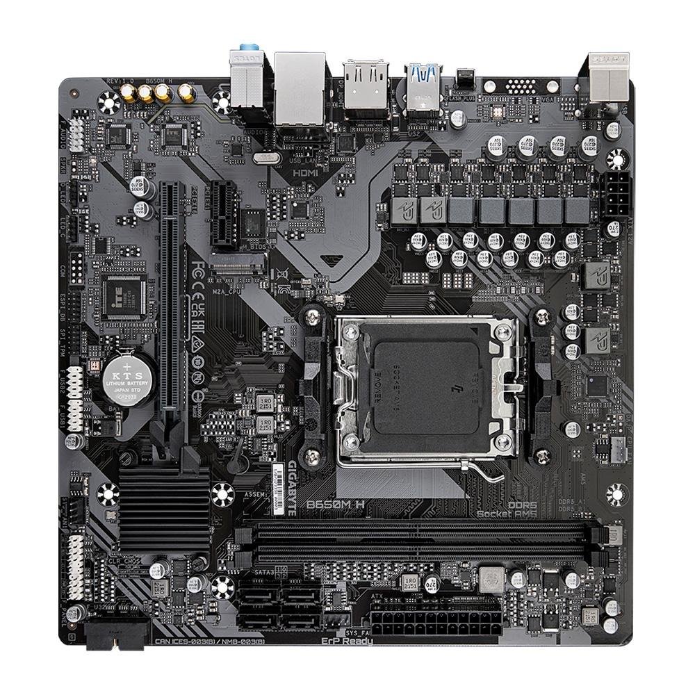 Imagem 4 de 5 do produto Placa-Mãe Gigabyte B650M H, AMD, Micro ATX, Preto - B650M H