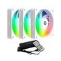 Kit com 3 Ventoinhas Husky Arctic Breeze, 120mm, ARGB, Branco - HKCF300BR 3