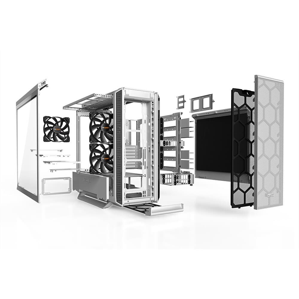 Imagem 9 de 11 do produto Gabinete Gamer Be quiet! Silent Base 802, Full Tower, E-ATX, Lateral em vidro temperado, Com 3 Ventoinhas, Branco - BGW40
