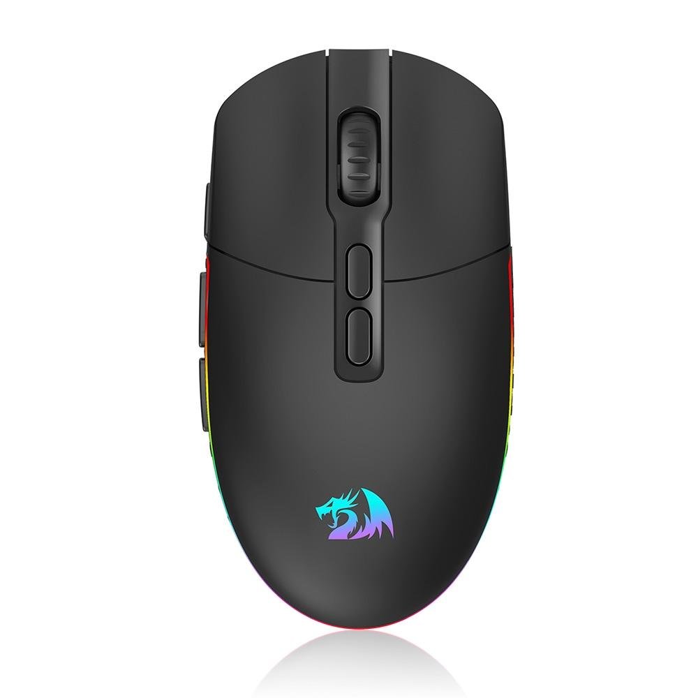 Mouse Gamer Sem Fio Redragon Invader Pro, RGB, 10000 DPI, 8 Botões, Wireless, Preto - M719RGB-PRO Mouse Gamer Sem Fio Redragon Invader Pro, RGB, 10000 DPI, 8 Botões, Wireless, Preto - M719RGB-PRO