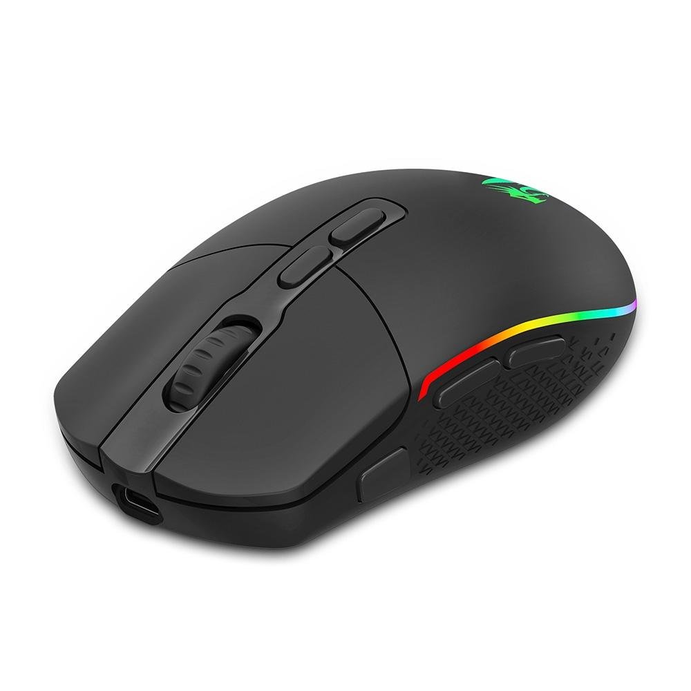 Mouse Gamer Sem Fio Redragon Invader Pro, RGB, 10000 DPI, 8 Botões, Wireless, Preto - M719RGB-PRO Mouse Gamer Sem Fio Redragon Invader Pro, RGB, 10000 DPI, 8 Botões, Wireless, Preto - M719RGB-PRO