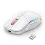 Mouse Gamer Sem Fio Redragon Invader Pro, RGB, 10000 DPI, 8 Botões, Wireless, Branco - M719W-RGB-PRO