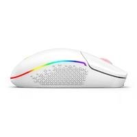 Mouse Gamer Sem Fio Redragon Invader Pro, RGB, 10000 DPI, 8 Botões, Wireless, Branco - M719W-RGB-PRO