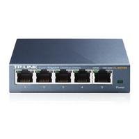 The TP-LINK 5-Port 10/100/1000Mbps Desktop Switch proorciona uma maneira fácil de fazer a transição para a Ethernet Gigabit. Aumente a velocidade do s