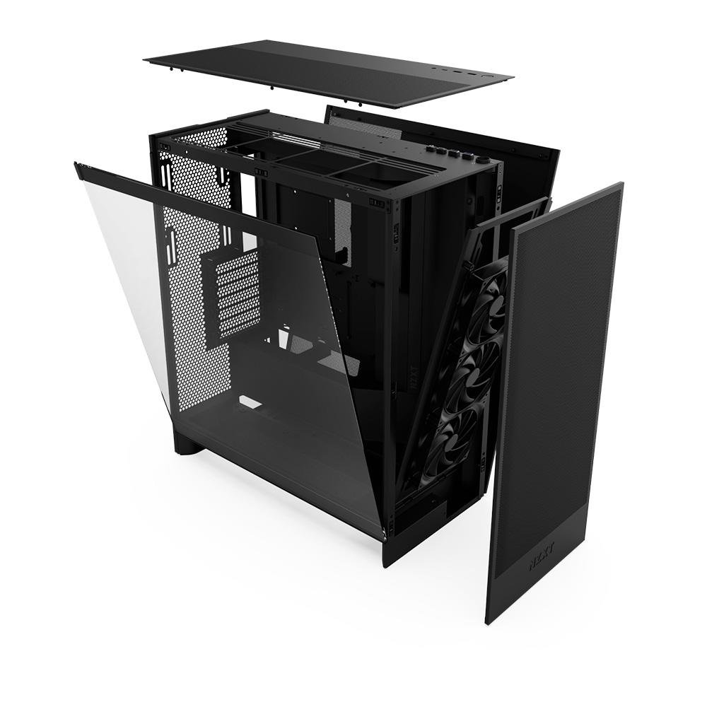 Gabinete Gamer ( Balão.info), Mid-Tower, E-ATX, Lateral em Vidro Temperado, Com 3 Ventoinhas, Preto - CM-H72FB-01 - view 6