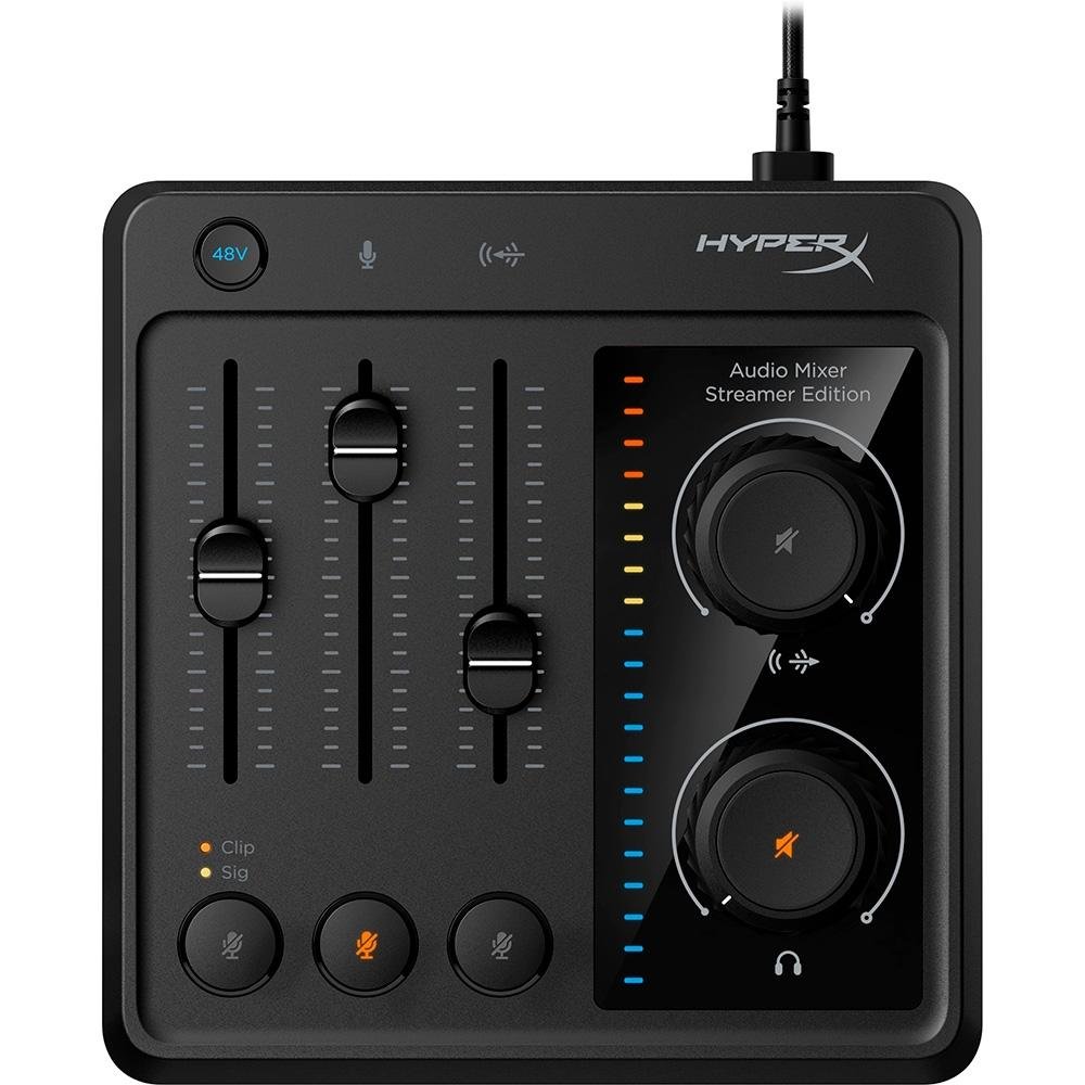 【新品・未使用】HyperX Audio Mixer 73C12AA Mixer de Áudio HyperX, 5 Canais | KaBuM!