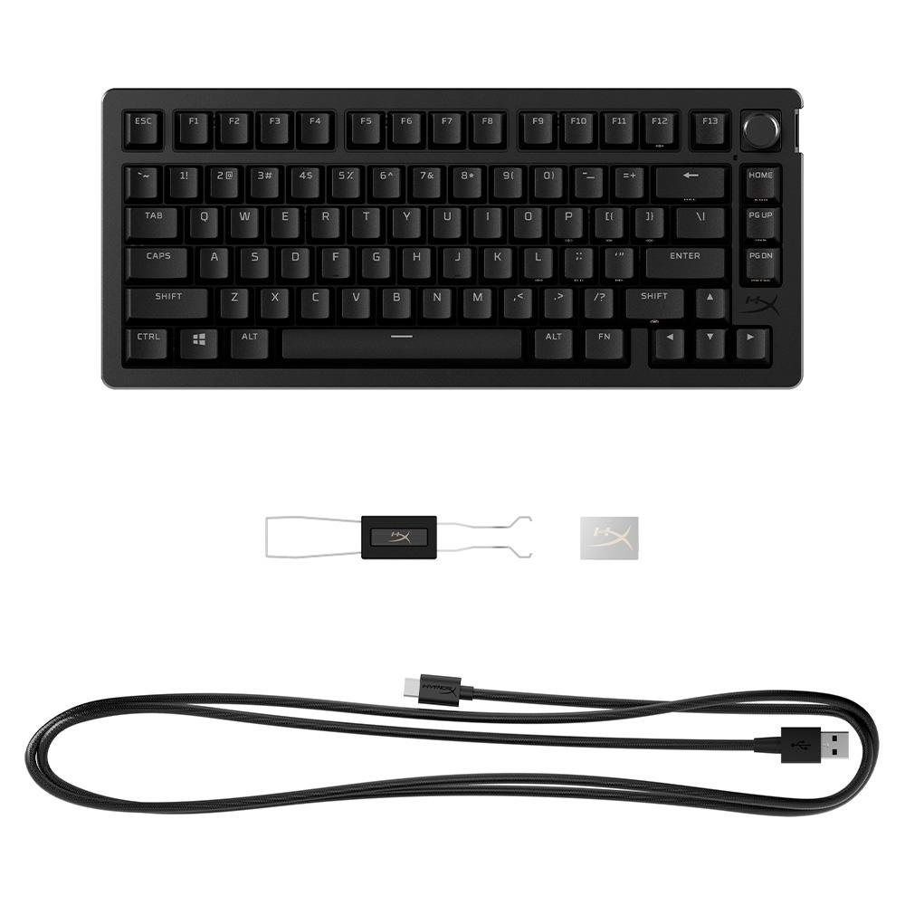 Teclado Mecânico Gamer ( Balão.info) Alloy Rise GKBD 75, RGB, Switch linear, Layout 75%, anti-ghosting, Preto - 7G7A4AA - foto 5