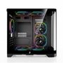 Gabinete Gamer Rise Mode Glass Curvo, M-ATX, Mid Tower, Lateral e Frental em Vidro, Preto - RM-GA-GC-FB