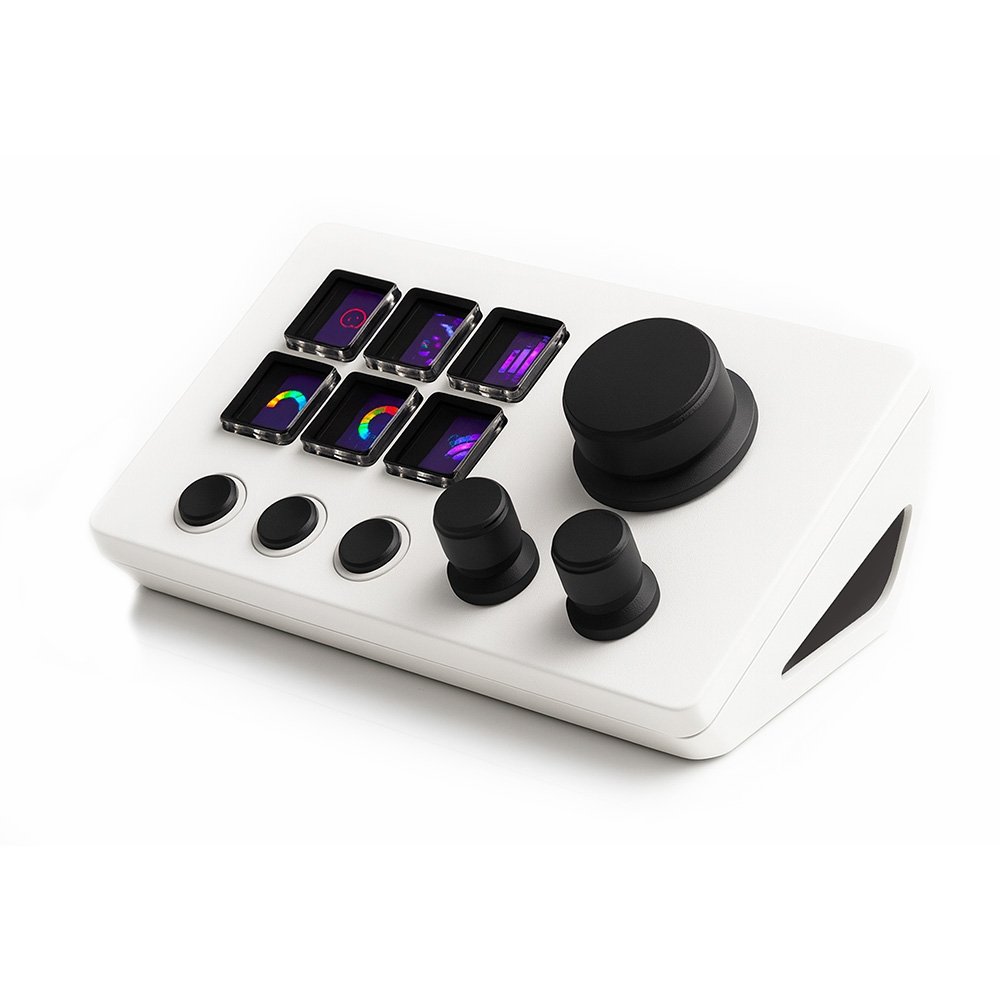 Mesa Controladora e Mixer Rise Mode Vision 01 Sound, 6 Teclas LCD e Botões Rotativos, Branco - RM-MCS-01-W - view 3